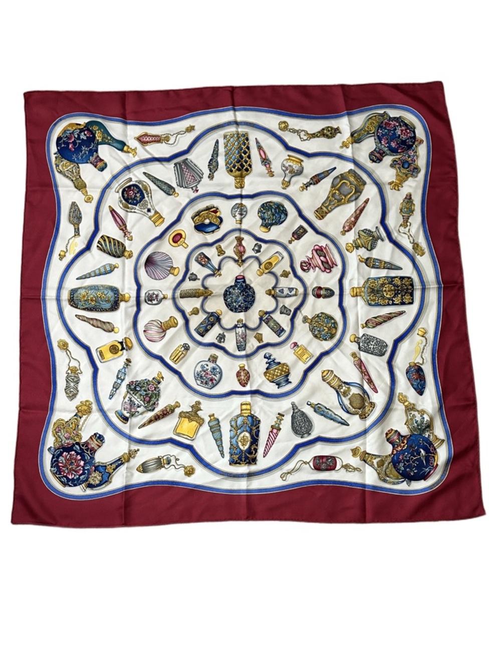 Hermès Qu'importe le Flacon Perfume Bottle Silk Square Scarf